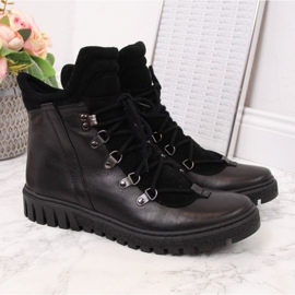 Botas de cuero con aislamiento Dolce Pietro W P49 negro 4