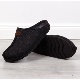 Zapatillas de fieltro Panto Fino M INT1630 negro gris 1