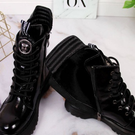 Botas de piel lacada negra Filippo W PAW297 negro 4