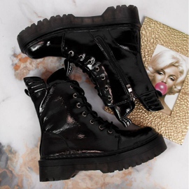 Botas de piel lacada negra Filippo W PAW297 negro 5