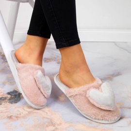 Zapatillas de casa con corazón Novedad W EVE332A rosa rosado 1