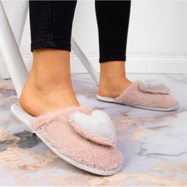 Zapatillas de casa con corazón Novedad W EVE332A rosa rosado 2