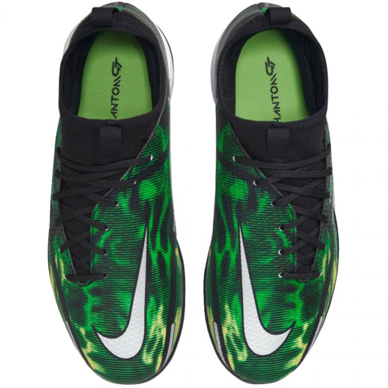 Zapatillas de fútbol Nike Phantom GT2 Academy Df Ic Sw Jr DM0740 003 verde verde 1