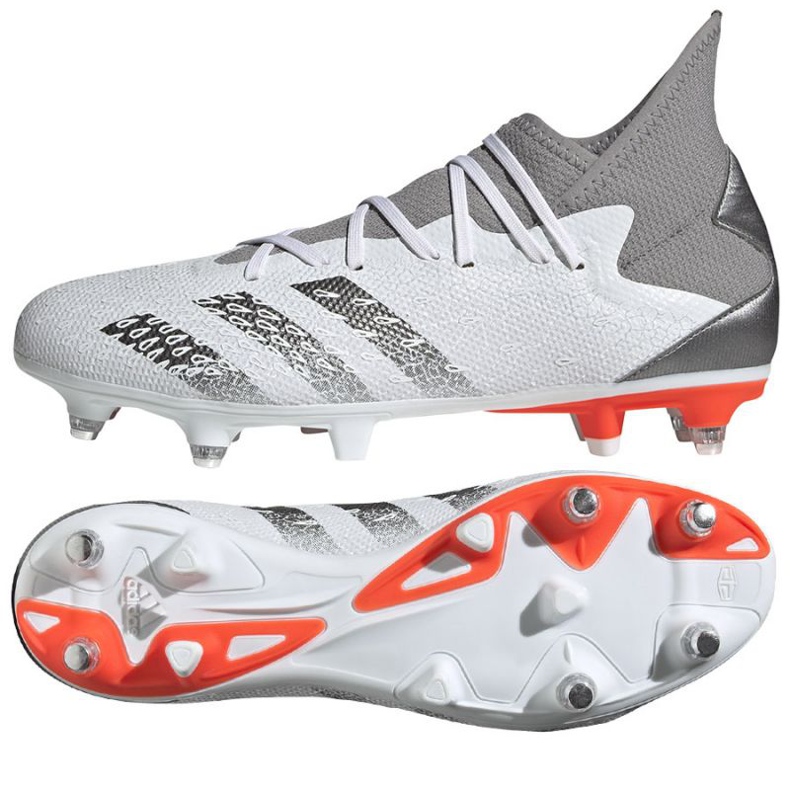 Botas de fútbol adidas Predator Freak.3 Sg M FY6306 blanco gris 1