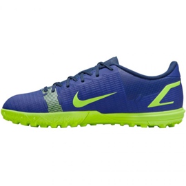 Zapatos de fútbol Nike Mercurial Vapor 14 Academy Tf Jr CV0822 474 azul verde azul 2