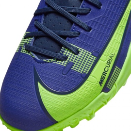 Zapatos de fútbol Nike Mercurial Vapor 14 Academy Tf Jr CV0822 474 azul verde azul 3