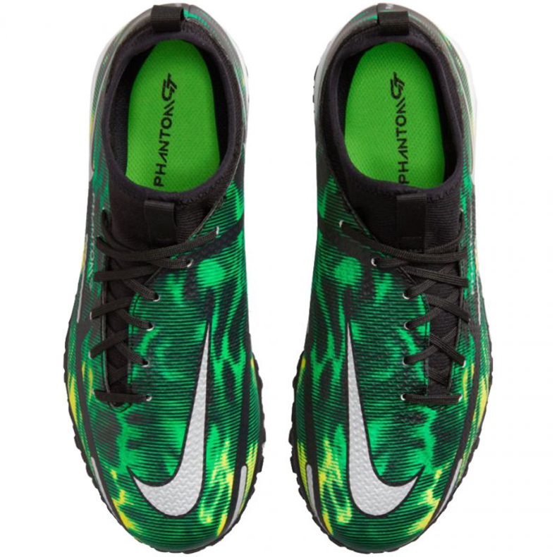 Zapatillas de fútbol Nike Phantom GT2 Academy Df Tf Sw Jr DM0741 003 verde, multicolor verde 1 Zapatillas de fútbol Nike Phantom GT2 Academy Df Tf Sw Jr DM0741 003 verde, multicolor verde 1