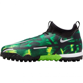 Zapatillas de fútbol Nike Phantom GT2 Academy Df Tf Sw Jr DM0741 003 verde, multicolor verde 2