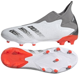 Botas de fútbol adidas Predator Freak.3 Ll Fg M FY6293 gris blanco blanco 1