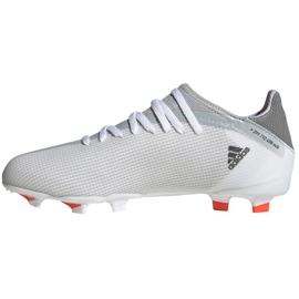 Botas de fútbol adidas X Speedflow.3 Fg Jr FY3305 gris blanco blanco 1