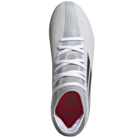 Botas de fútbol adidas X Speedflow.3 Fg Jr FY3305 gris blanco blanco 2