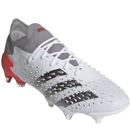 Botas de fútbol adidas Predator Freak.1 L Sg M FY6268 blanco blanco 3