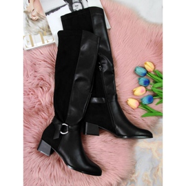 Botas negras en el bloque Filippo W PAW302 negro 3