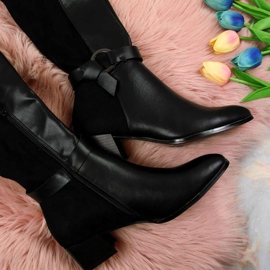 Botas negras en el bloque Filippo W PAW302 negro 4