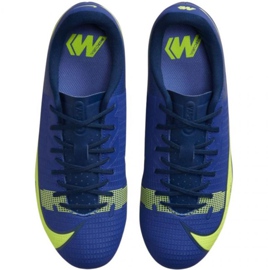 Zapatos de fútbol Nike Mercurial Vapor 14 Academy FG / MG Jr CV0811 474 azul azul 3