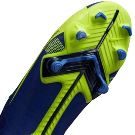 Zapatos de fútbol Nike Mercurial Vapor 14 Academy FG / MG Jr CV0811 474 azul azul 4
