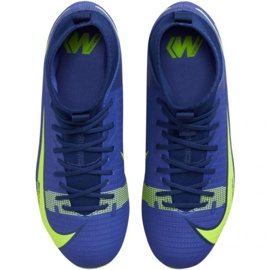 Zapatos de fútbol Nike Mercurial Superfly 8 Academy FG / MG Jr CV1127 474 real, verde azul 1