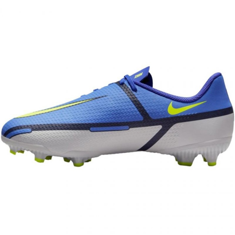 Zapatos de fútbol Nike Phantom GT2 Academy FG / MG Jr DC0812 570 gris azulado azul 1