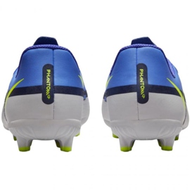 Zapatos de fútbol Nike Phantom GT2 Academy FG / MG Jr DC0812 570 gris azulado azul 3