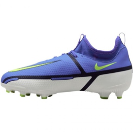 Zapatillas de fútbol Nike Phantom GT2 Academy Df FG / MG Jr DC0813 570 gris azulado azul 1