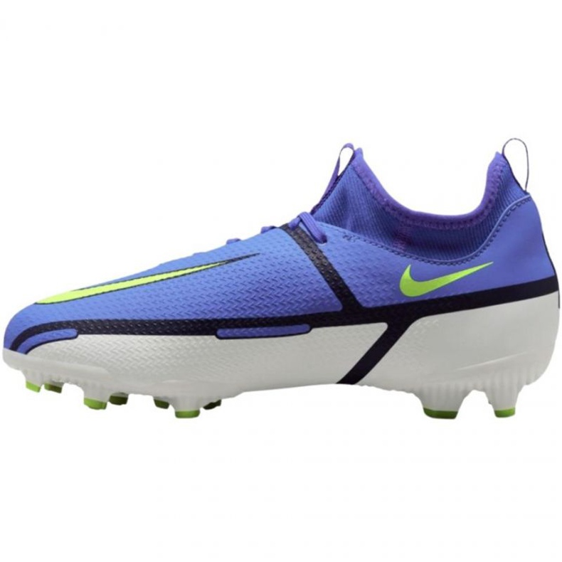 Zapatillas de fútbol Nike Phantom GT2 Academy Df FG / MG Jr DC0813 570 gris azulado azul 1