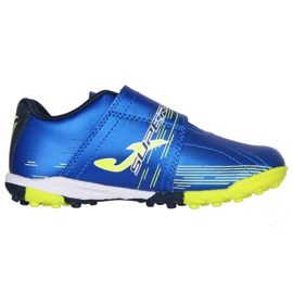 Botas de fútbol Joma Super Copa 2104 Tf Jr SCJW.2104.TF.V negro, azul, amarillo azul 1