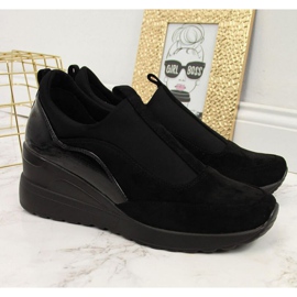 Zapatillas de cuña Vinceza W WM790A negro 3