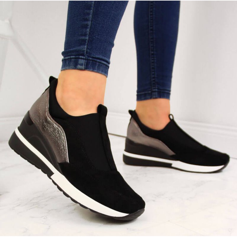 Zapatillas de cuña W Vinceza WM790B negro 2