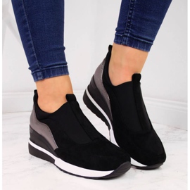 Zapatillas de cuña W Vinceza WM790B negro 3