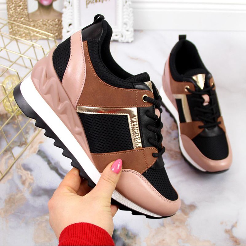 Cuña Snakers W Vinceza JAN61 negro multicolor 1 Cuña Snakers W Vinceza JAN61 negro multicolor 1