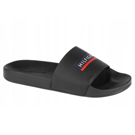 Tommy Hilfiger Seasonal - Tobogán de piscina con relieve M FM0FM03792-BDS negro 1 Tommy Hilfiger Seasonal - Tobogán de piscina con relieve M FM0FM03792-BDS negro 1