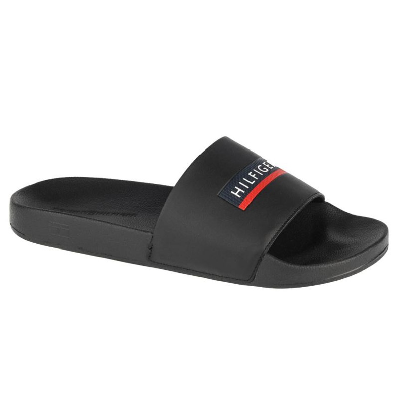 Tommy Hilfiger Seasonal - Tobogán de piscina con relieve M FM0FM03792-BDS negro 2 Tommy Hilfiger Seasonal - Tobogán de piscina con relieve M FM0FM03792-BDS negro 2