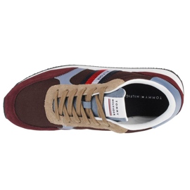 Tommy Hilfiger Runner Lo Color Mix zapatos FM0FM03815-GR8 marrón 2