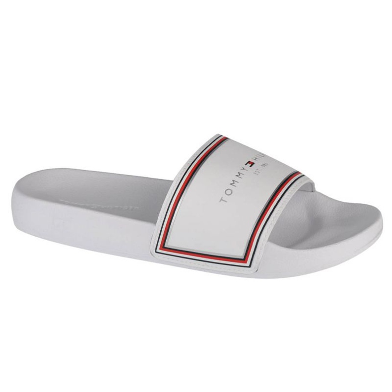Tommy Hilfiger Essentials Pool Slide W FW0FW05933-YBR blanco 1 Tommy Hilfiger Essentials Pool Slide W FW0FW05933-YBR blanco 1