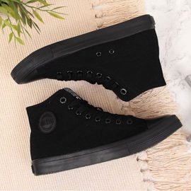 Zapatillas altas de textil Big Star W FF274A170 negro 4