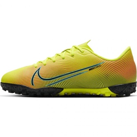 Nike Mercurial Vapor 13 Academy Mds Tf Jr CJ1178 703 zapato de fútbol aguamarina verde 2