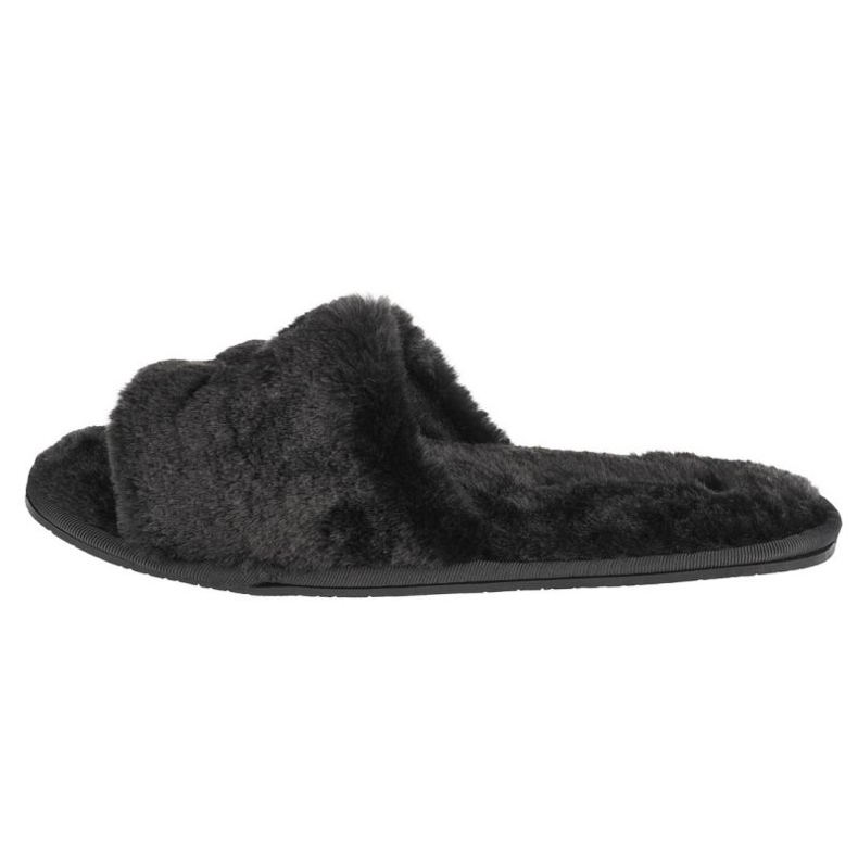 Calvin Klein Slipper Sandal Fur W HW0HW00634-BAX negro 1 Calvin Klein Slipper Sandal Fur W HW0HW00634-BAX negro 1