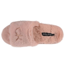 Calvin Klein Slipper Sandal Fur W HW0HW00634-TBP beige rosado 2