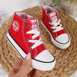 Zapatillas con cremallera Big Star Jr HH374086 rojo 1