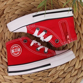 Zapatillas con cremallera Big Star Jr HH374086 rojo 3