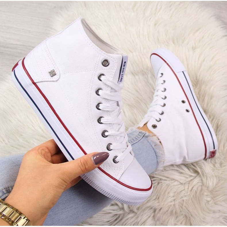 Zapatillas altas Big Star W DD274332 blanco 1