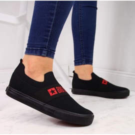 Zapatillas negras sin cordones Big Star W FF274221 negro 2