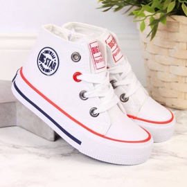 Zapatillas con cremallera Big Star Jr HH374083 blanco 2