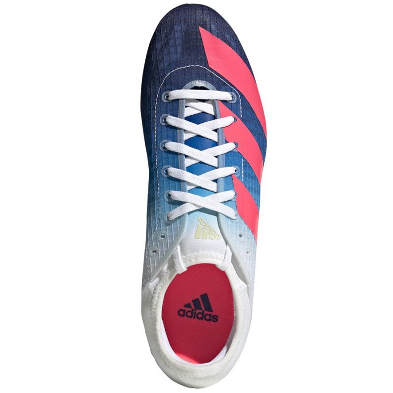 Adidas Sprintstar M GY0940 zapatos con clavos rojo multicolor 1 Adidas Sprintstar M GY0940 zapatos con clavos rojo multicolor 1