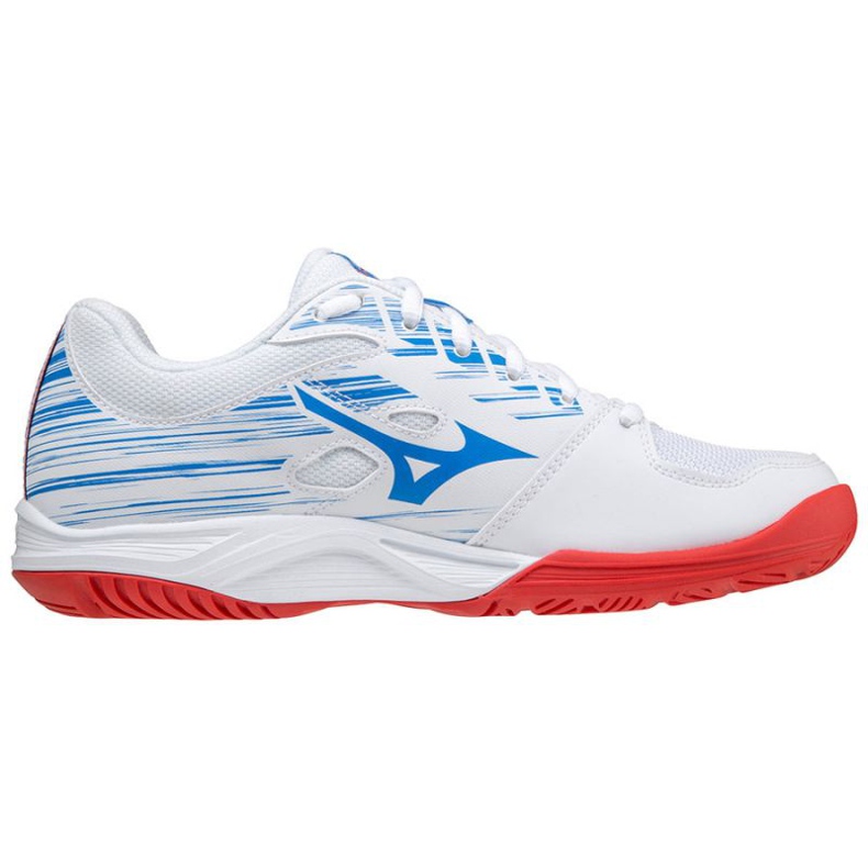 Zapatillas balonmano Mizuno Stealth Star Jr.X1GC210725 blanco azul 1