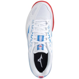Zapatillas balonmano Mizuno Stealth Star Jr.X1GC210725 blanco azul 2