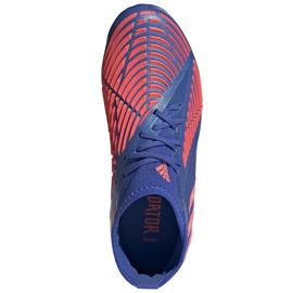 Botas de fútbol Adidas Predator Edge.1 Fg Jr GW2363 azul azul 2