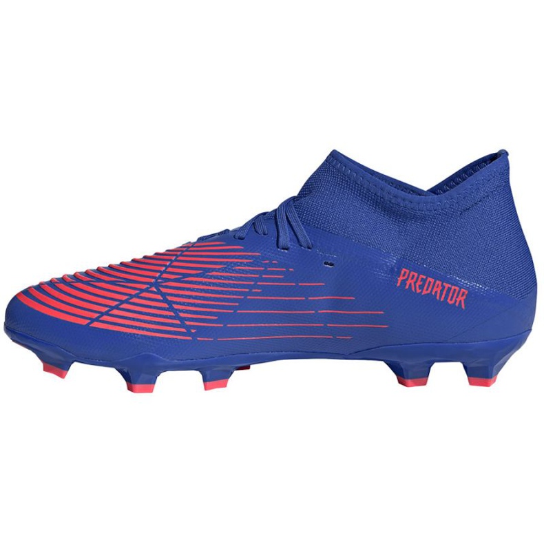 Botas de fútbol Adidas Predator Edge.3 Fg M GW2276 azul azules y rojos 1