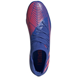 Botas de fútbol Adidas Predator Edge.3 Fg M GW2276 azul azules y rojos 2