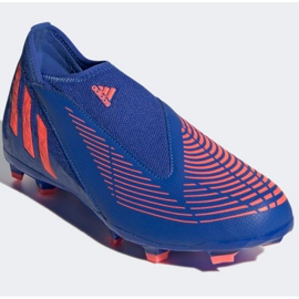Botas de fútbol adidas Predator Edge.3 Ll Fg Jr GW2359 azul azules y azul marino 3